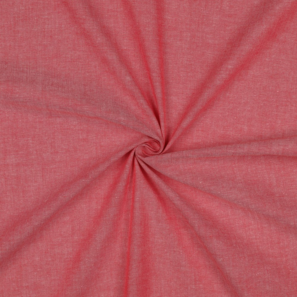 Poplin Garnfarget , Melert Rød
