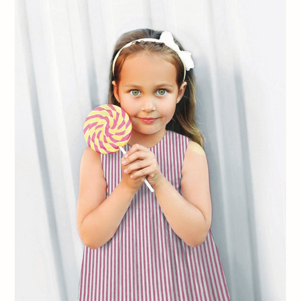 Yarn dyed Bomull - Striper, Gammel Lime