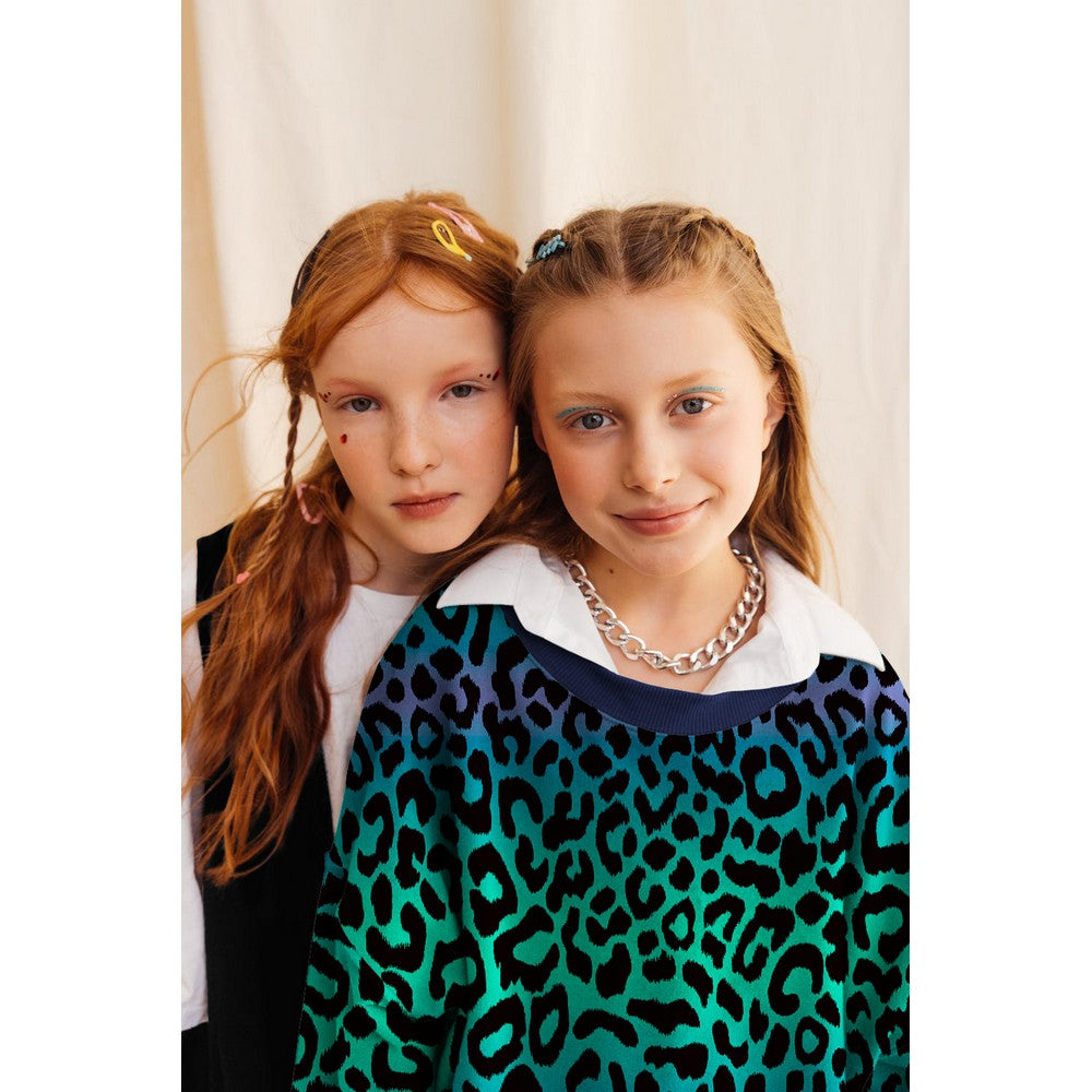 French Terry - Leopard Motiv Multi