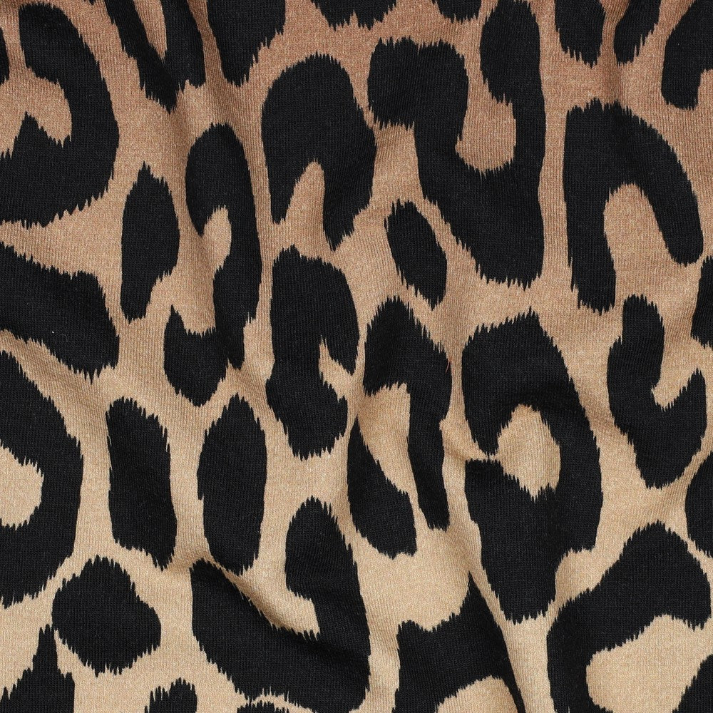 French Terry - Leopard Motiv