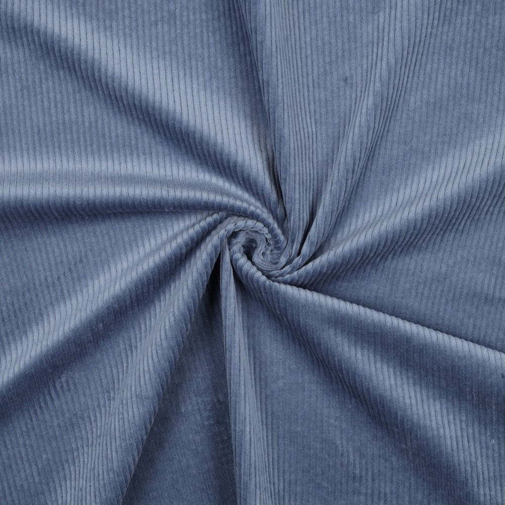 Kordfløyel - Vasket 6W Stretch, Jeans blå