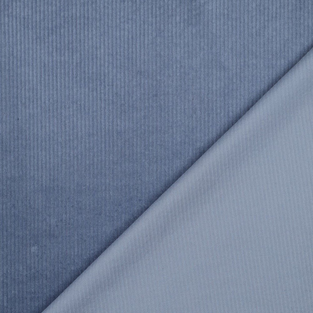 Kordfløyel - Vasket 6W Stretch, Jeans blå