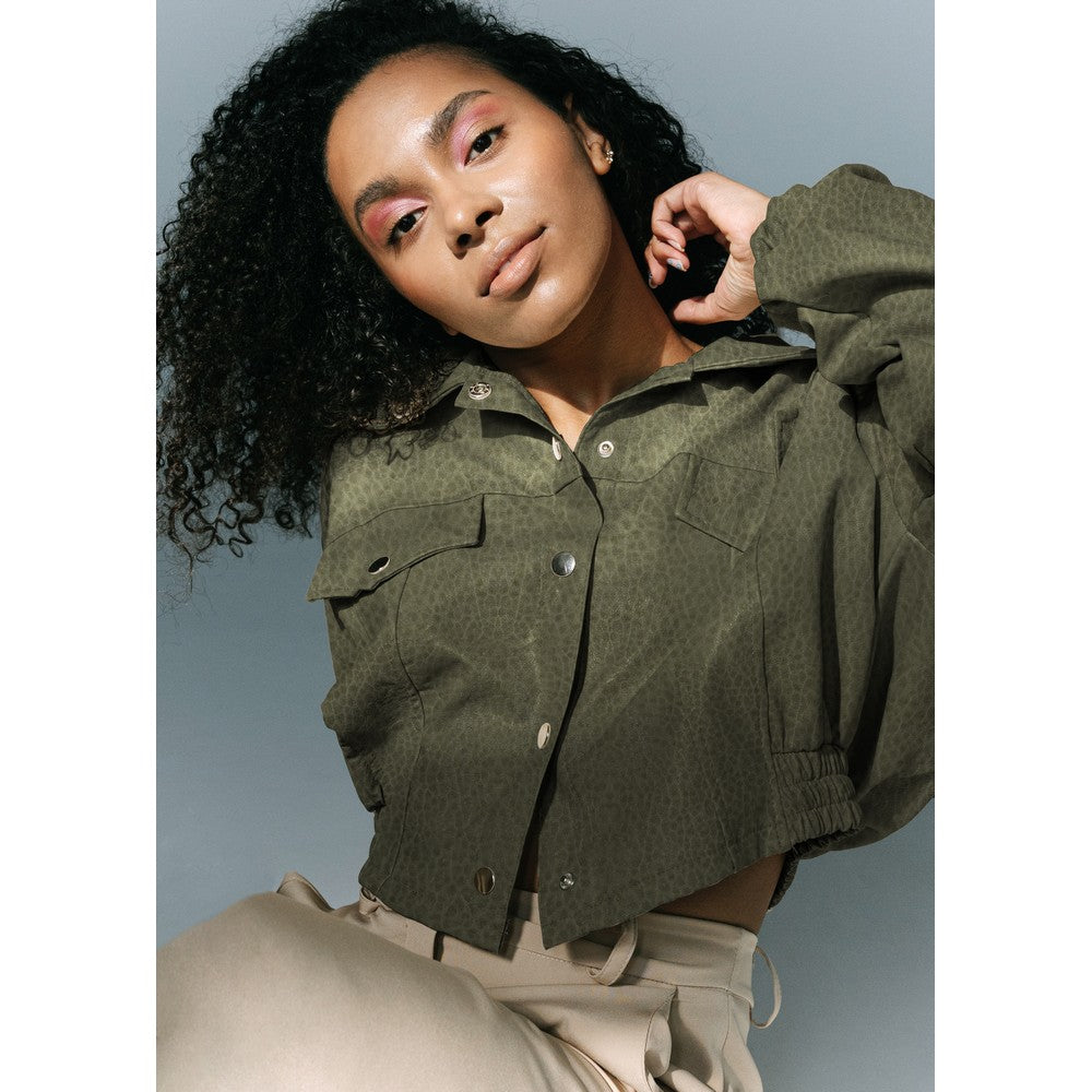 Imitert Skinn til Bekledning - Grønn