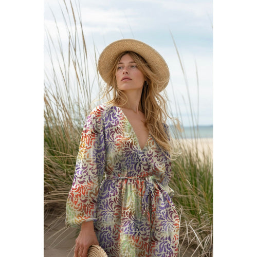 Beklednings Viskose - Crafted Batik, Coral