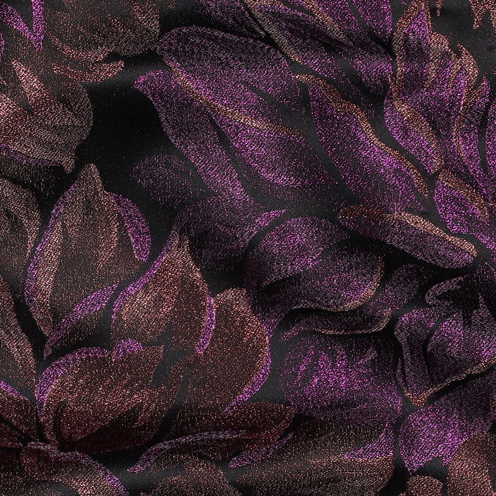 Jacquard - Blomster, Lilla