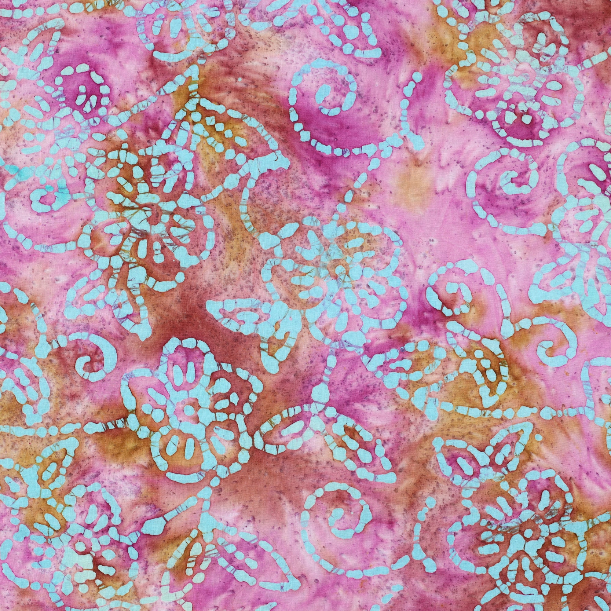 Beklednings Bomull - Batikk, Rosa