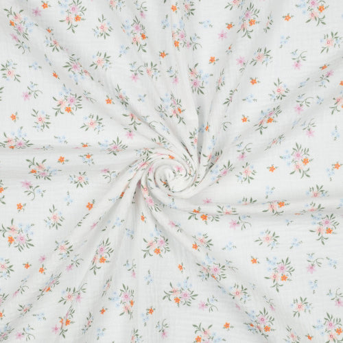 Musselin - Delikate Blomster