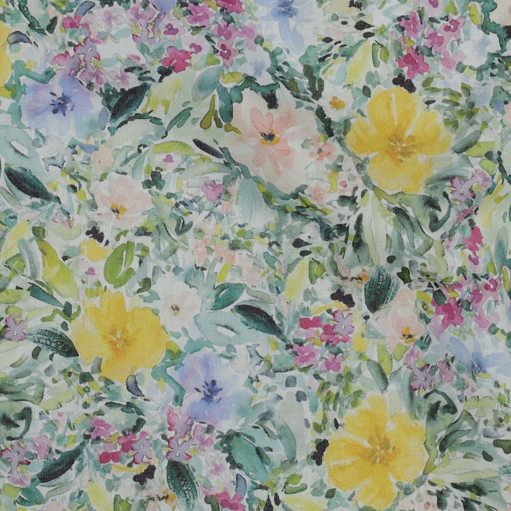 Bomull Voile - Sommer Digital Blomster