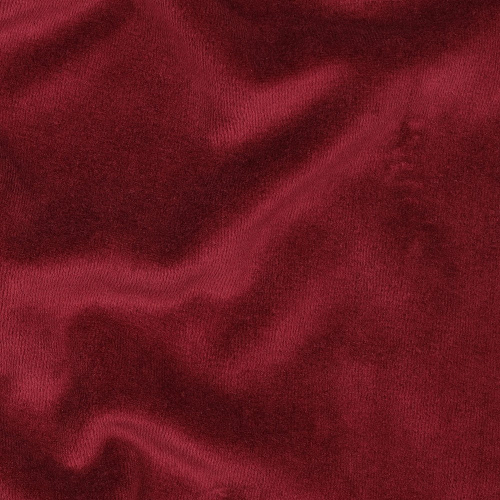Velour Fløyel - Vinrød