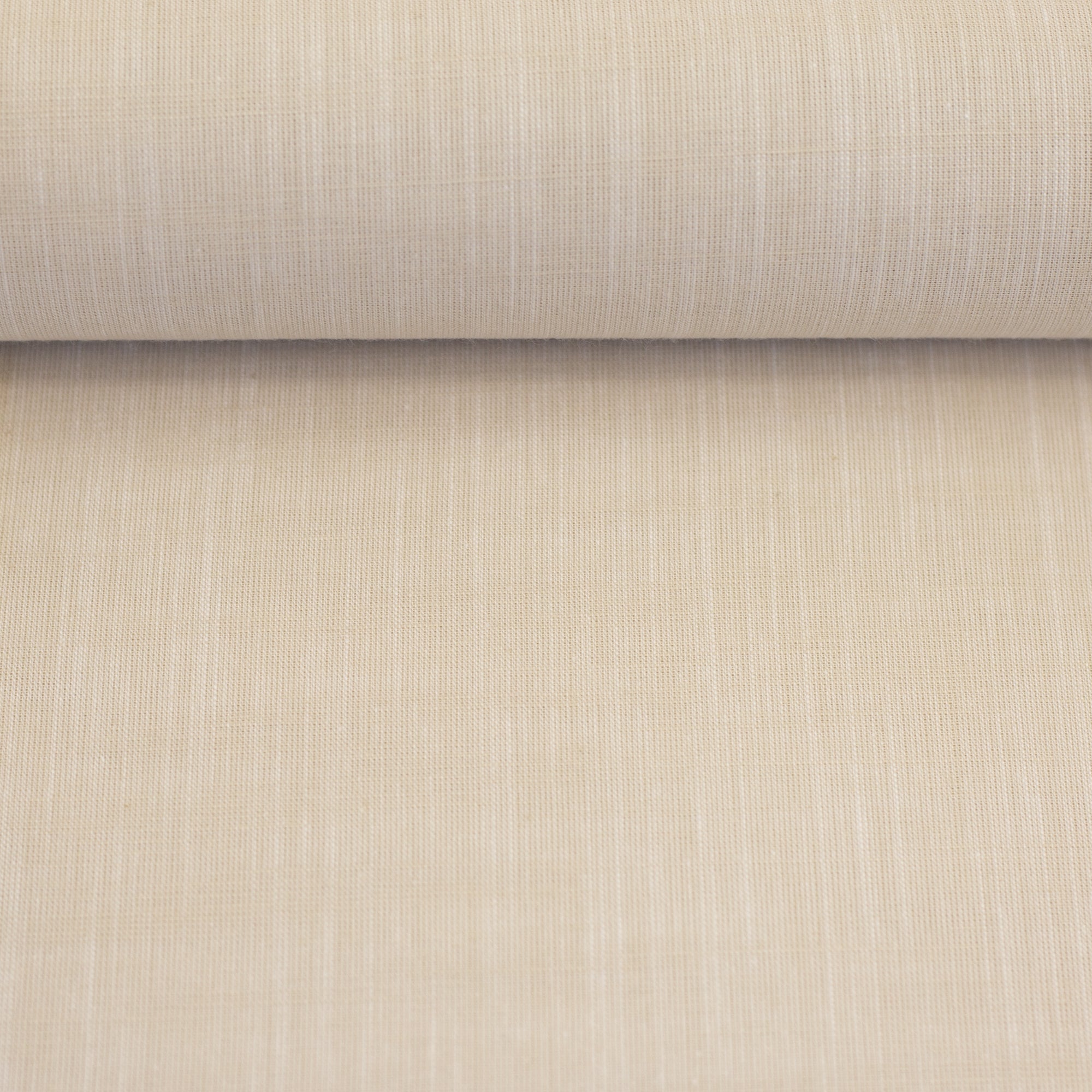 Vevd Bomullsstoff Chambray - Sanna Beige krem