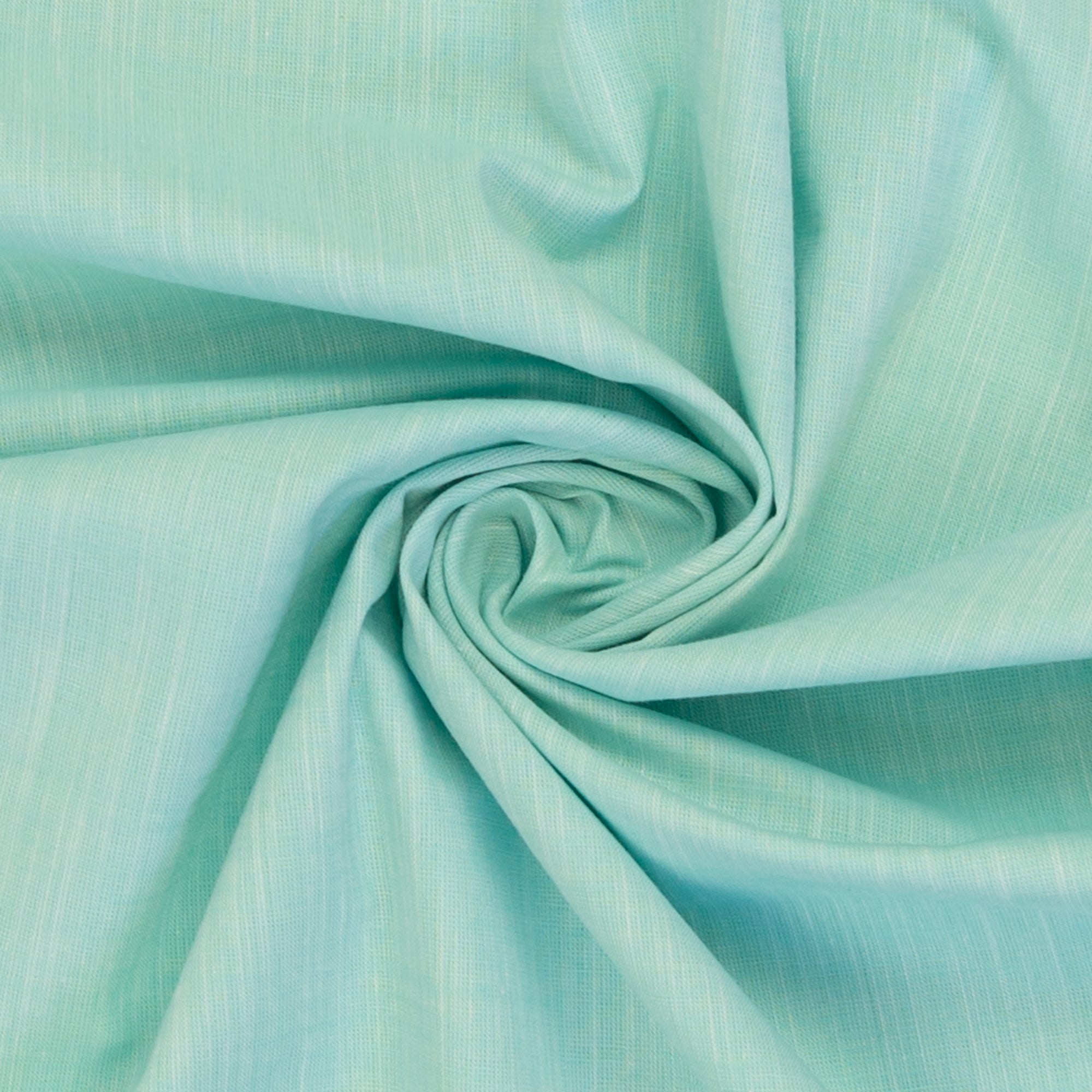 Vevd Bomullsstoff Chambray - Sanna Lys Mint