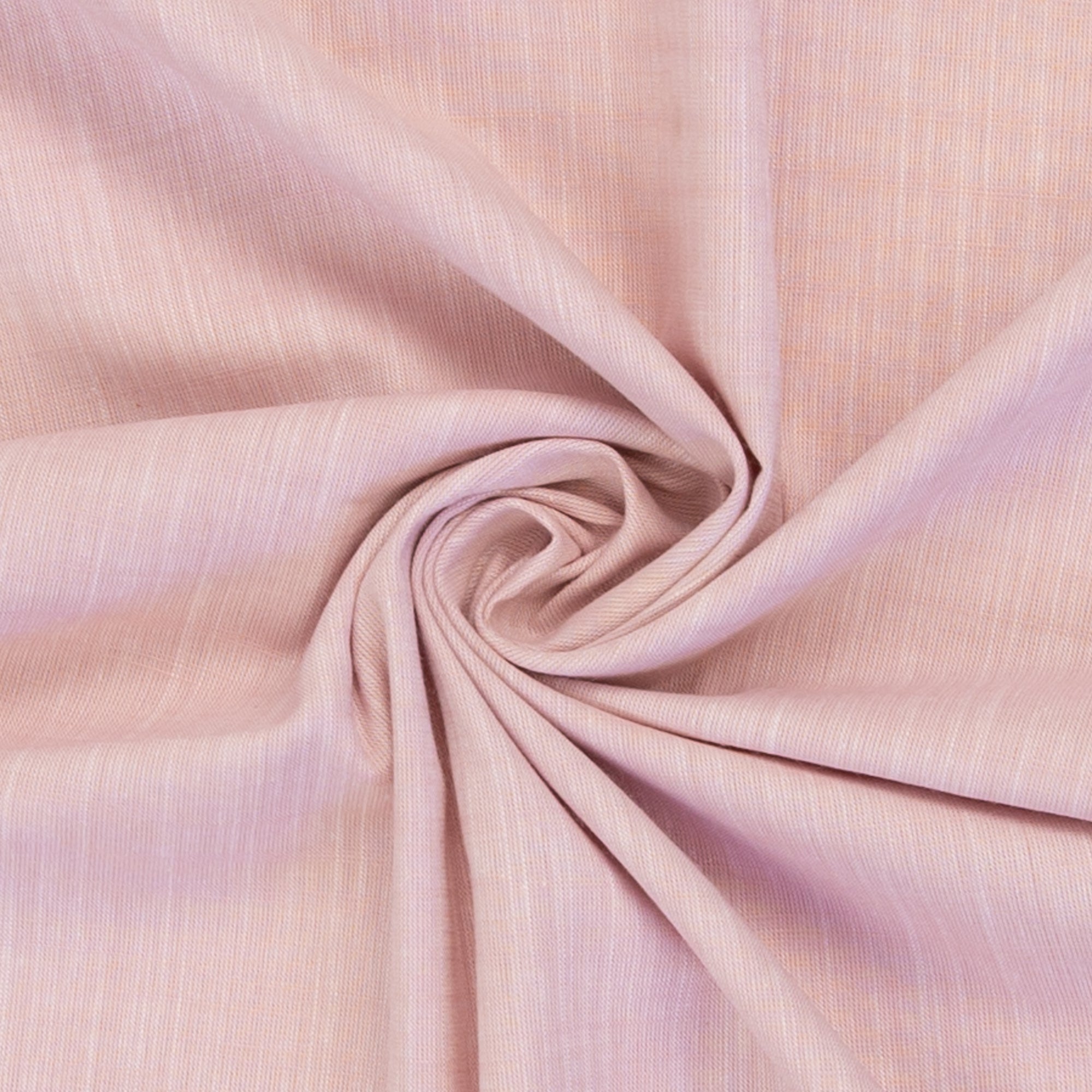 Vevd Bomullsstoff Chambray - Sanna Lys Rosa