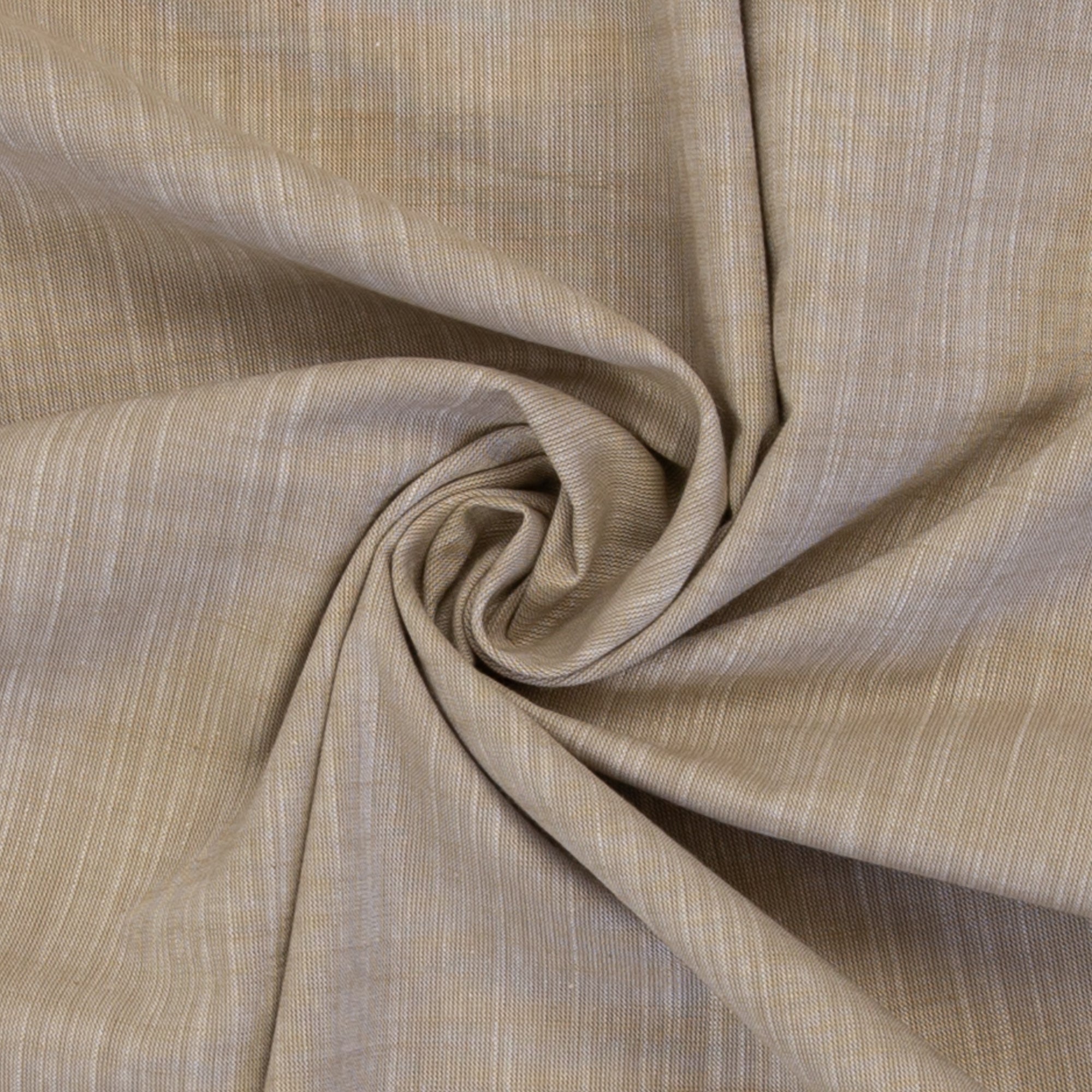 Vevd Bomullsstoff Chambray - Sanna Lys brun