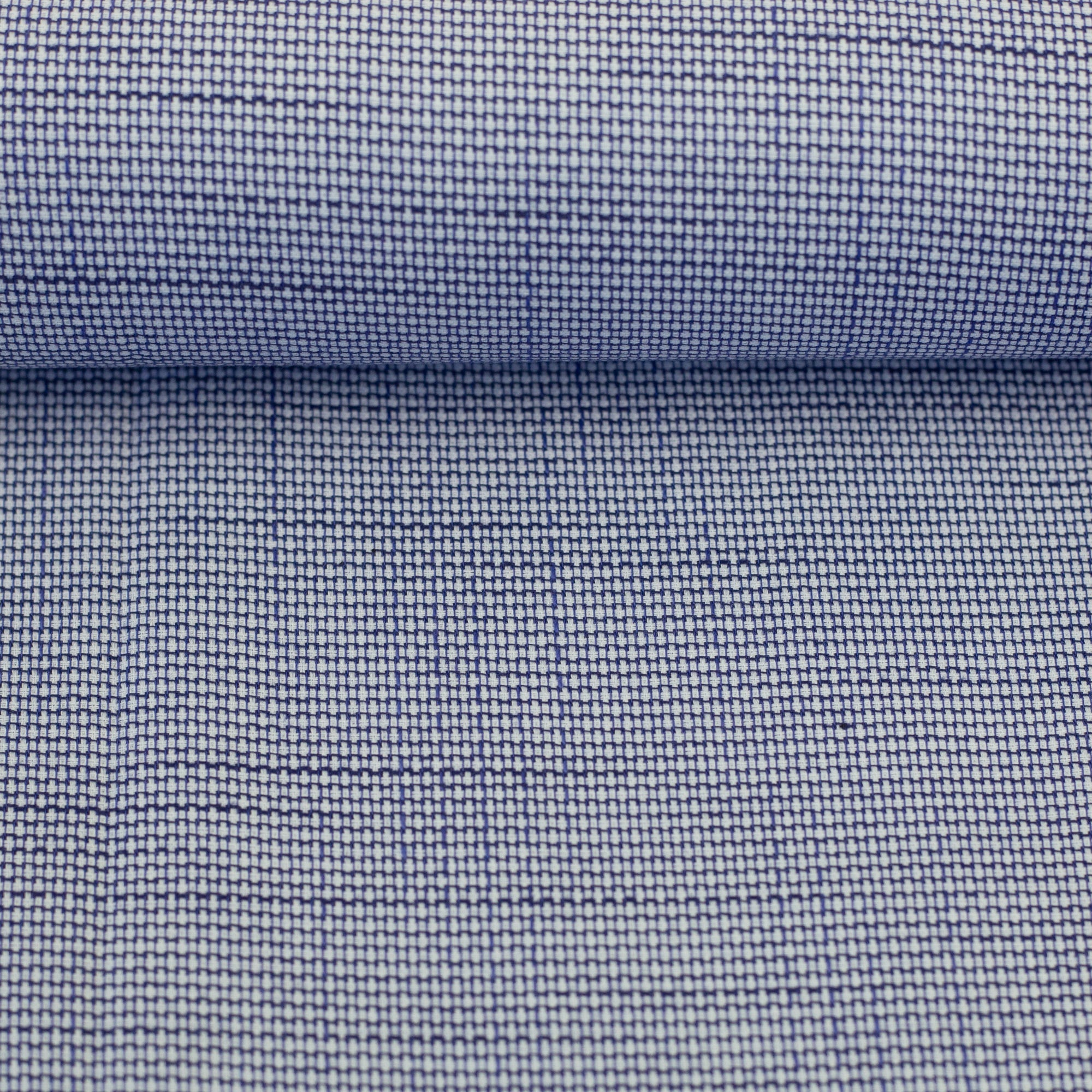 Vevd Bomullsstoff Chambray - Massimo Blå