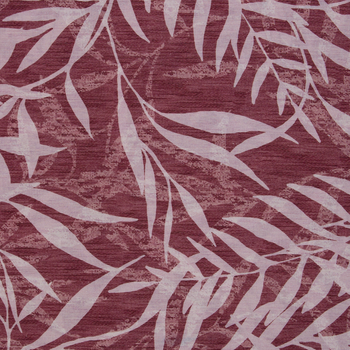 Linen Bomull - Blad rød
