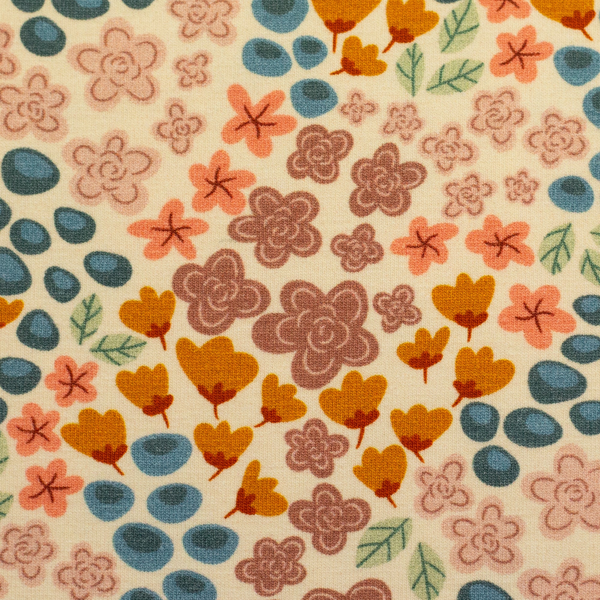 Jersey - Mia Blomster Beige