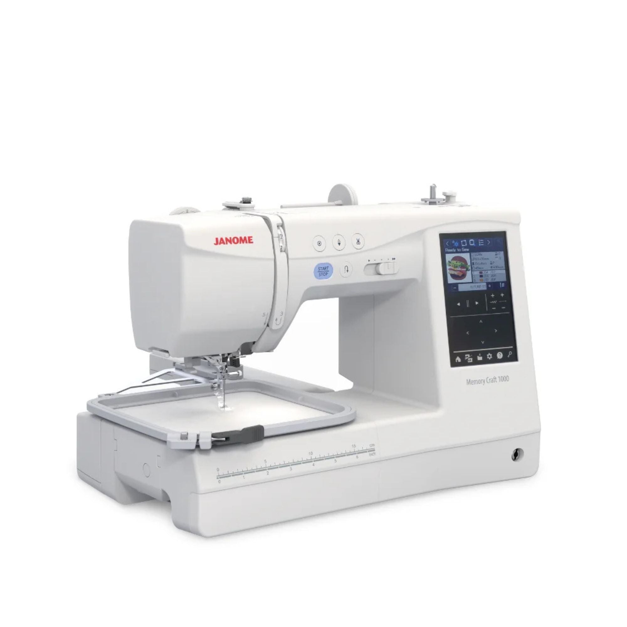 Janome Memory Craft 1000 Silky White