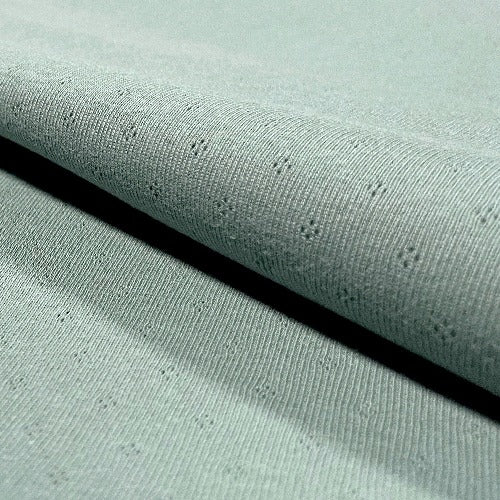 Pointoille Strikket Jersey lys mint