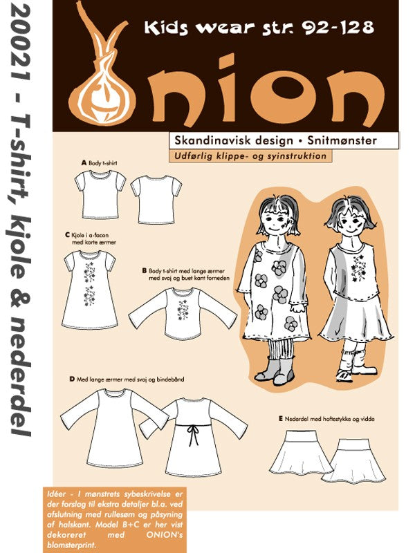 Onion 20021 - T-shirt, kjole & nederdel