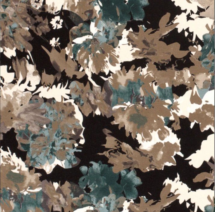 Viskose Jersey - abstract svart