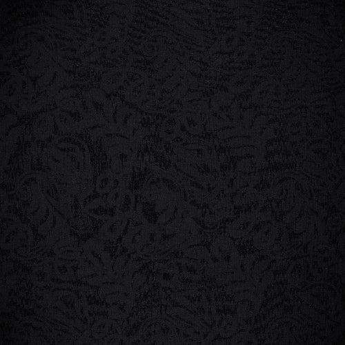 Crinkle Jacquard - Blader, Svart