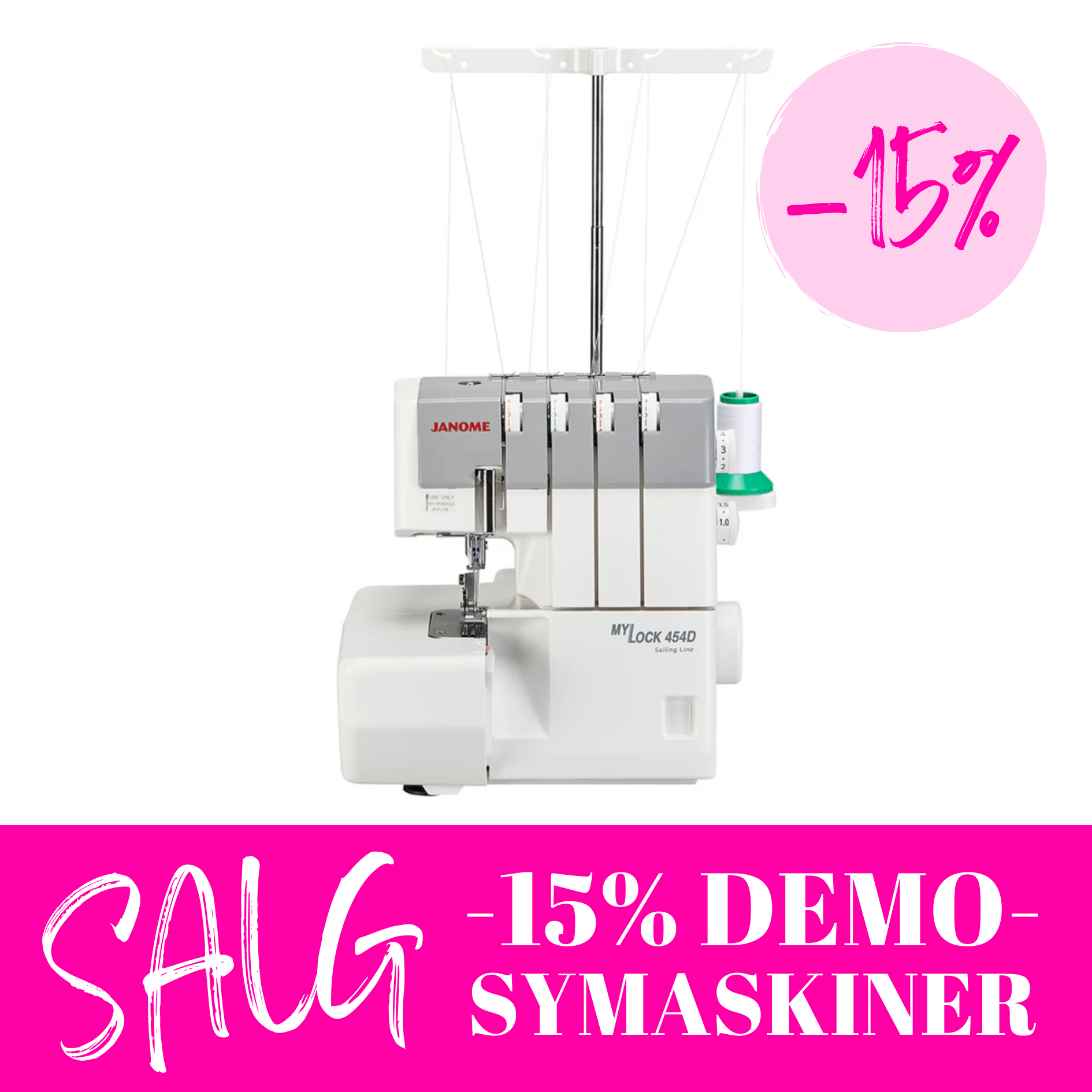 Utstillingsmodell - Janome MyLock 454D