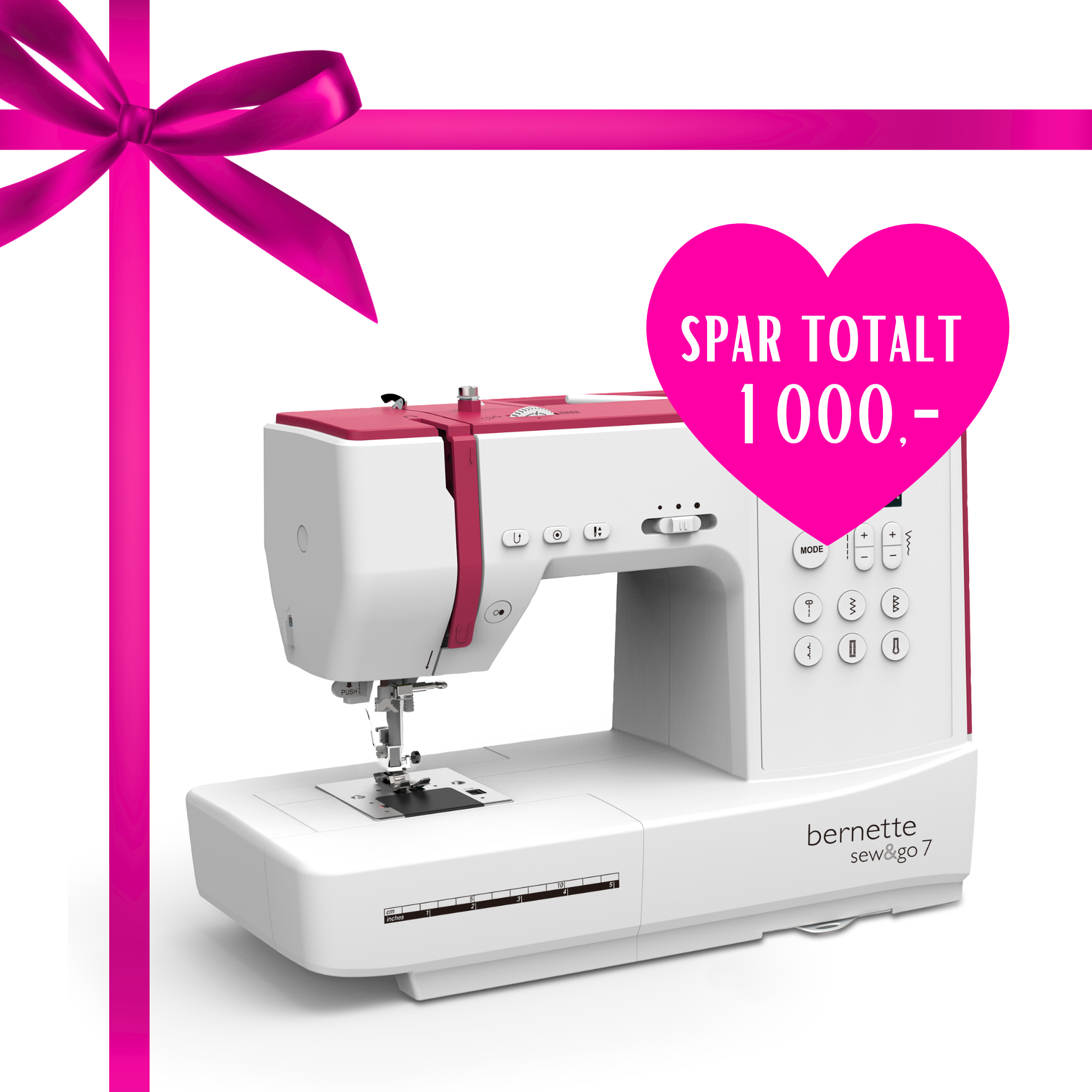 Kampanje og NYHET! bernette sew&go 7