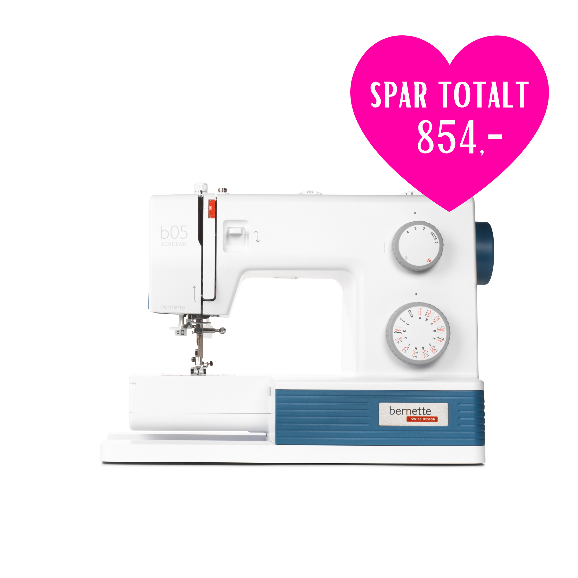 Kampanje! Bernette B05 Academy - Mekanisk Symaskin
