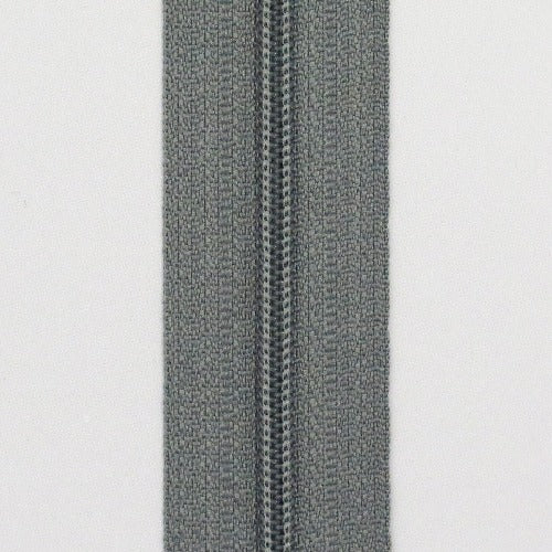 Metervare Glidelås (4mm), Grå