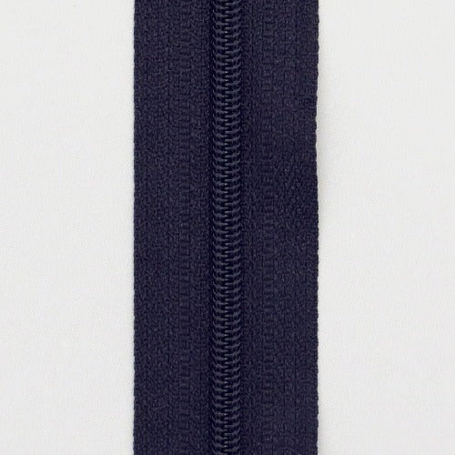 Metervare Glidelås (4mm), Marineblå