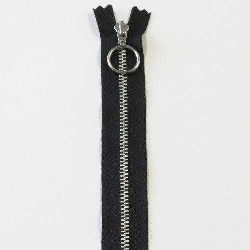 YKK Glidelås Metall 35cm, Svart