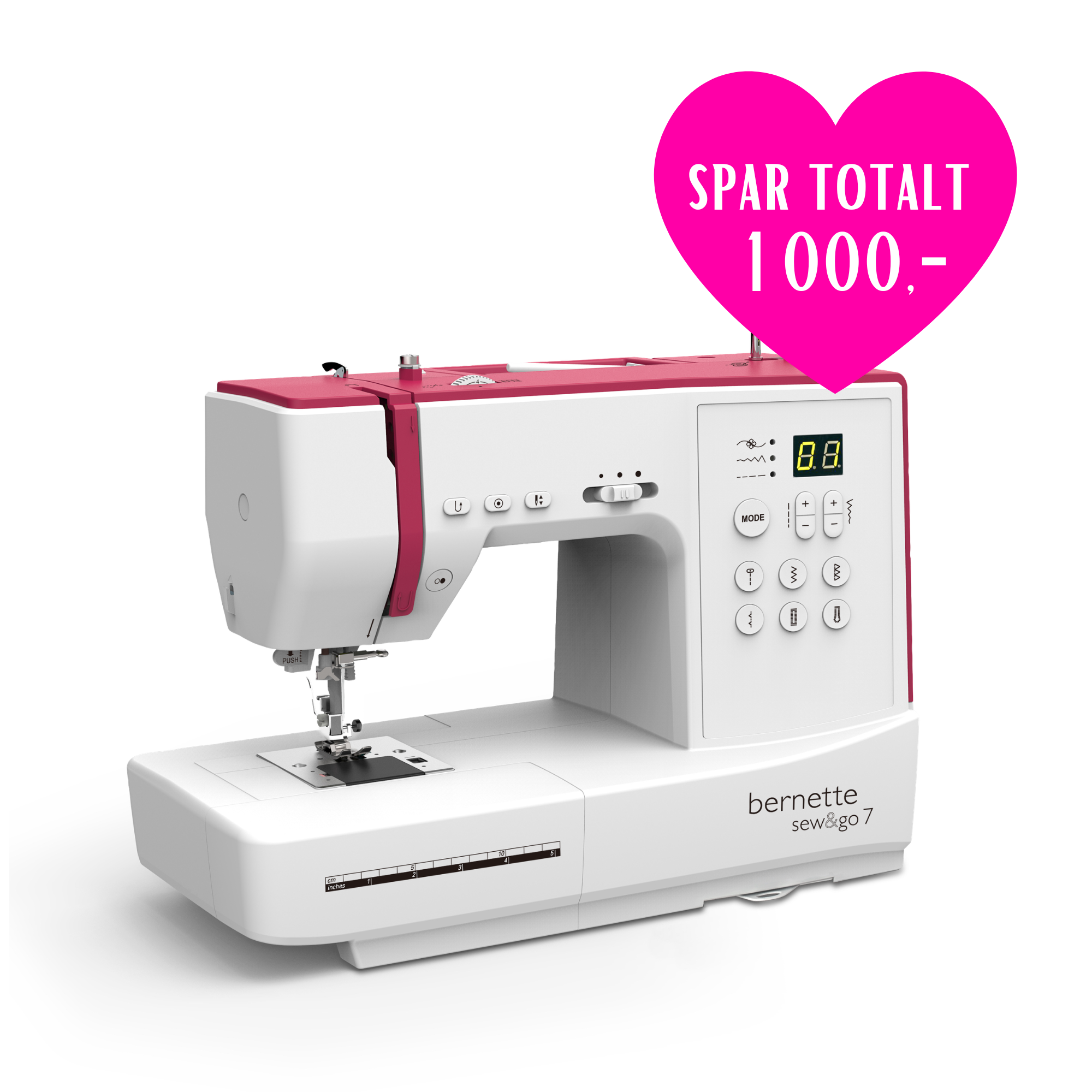 Kampanje og NYHET! bernette sew&go 7