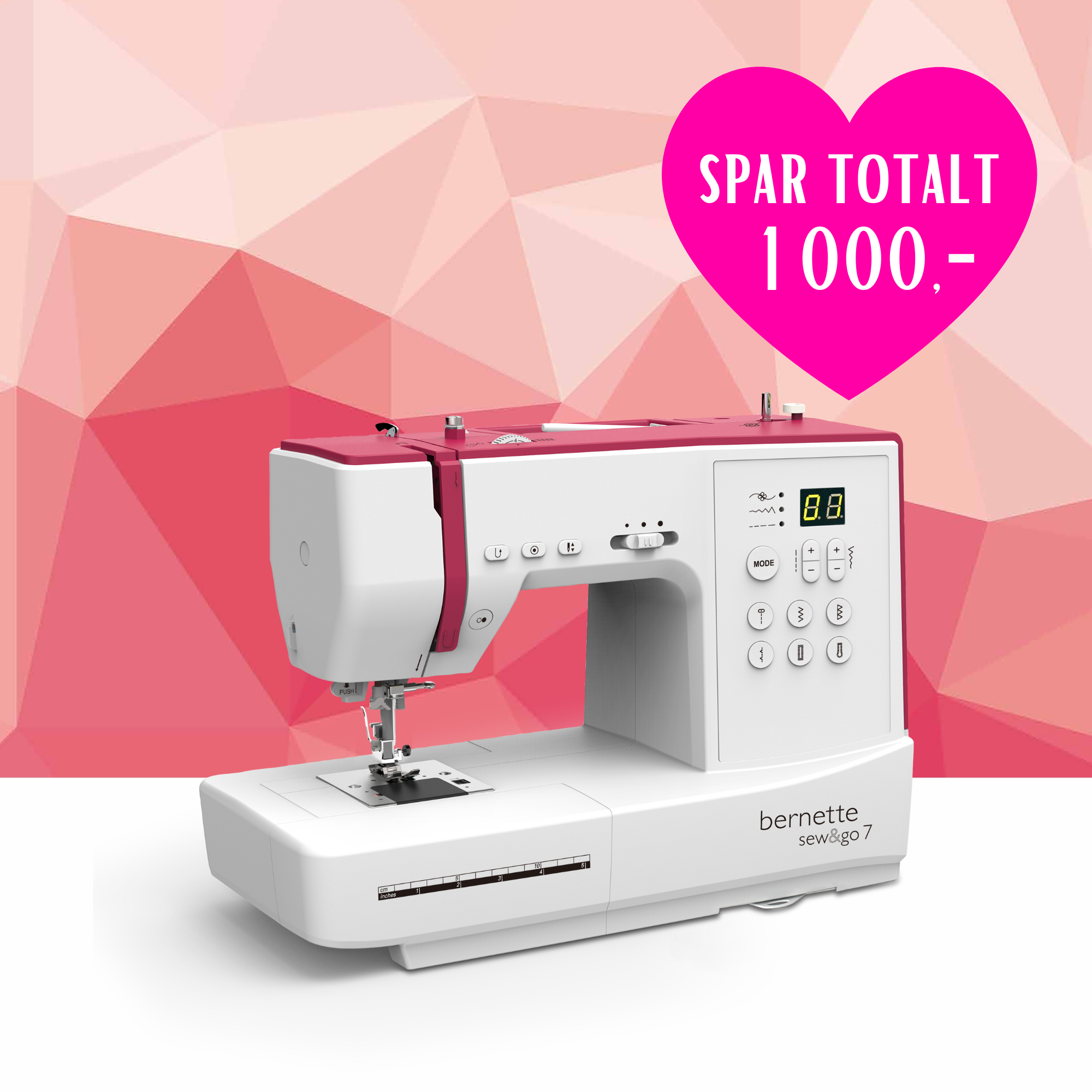 Kampanje og NYHET! bernette sew&go 7