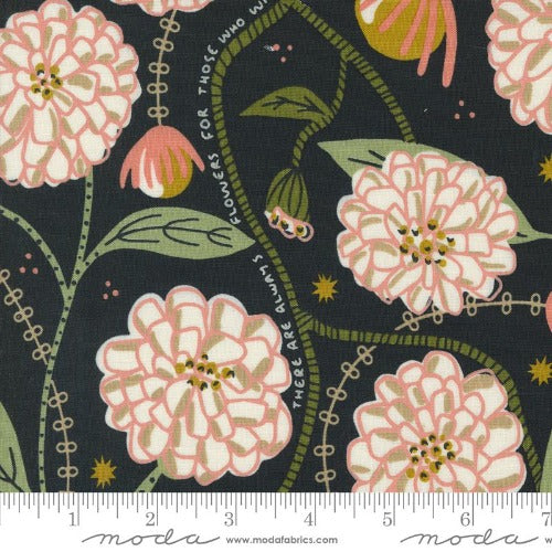 Bomull - Imaginary Flowers Ebony multi