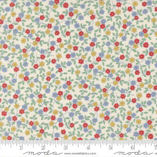 Bomull - 30s Playtime små blomster