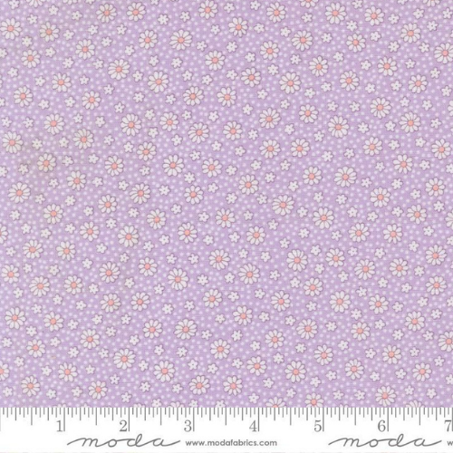 Bomull - 30s Playtime små blomster lilla