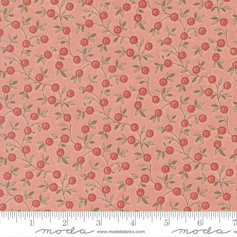 Bomull - Fleur De Paris Garance - Blomster rosa