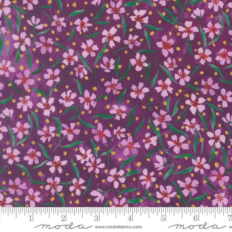 Bomull - Fleur The Love Plum - små blomster