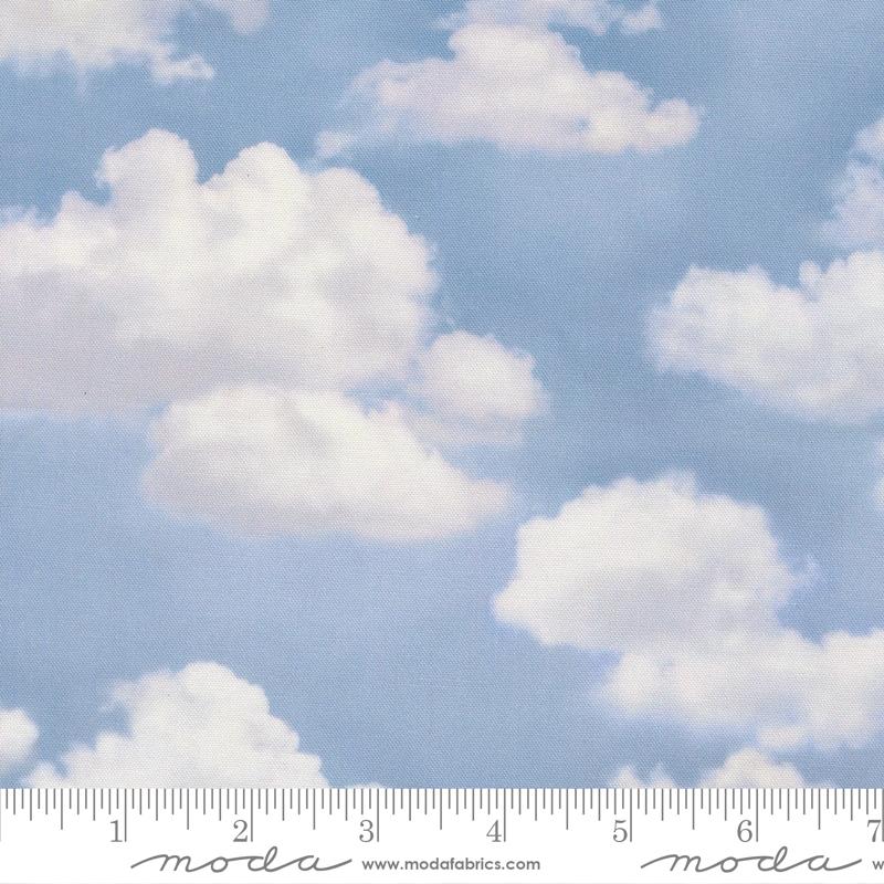 Bomull - Wild Blue Yonder - Himmel
