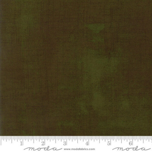 Bomull - Grunge Basics Wren Khaki Grønn