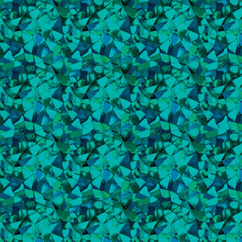 Bomull - Mosaikk, Turkis