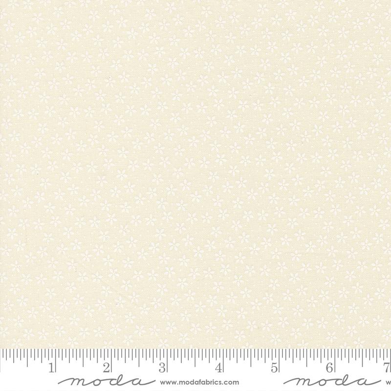 Bomull - Pastel Prairie Porcelain hvit