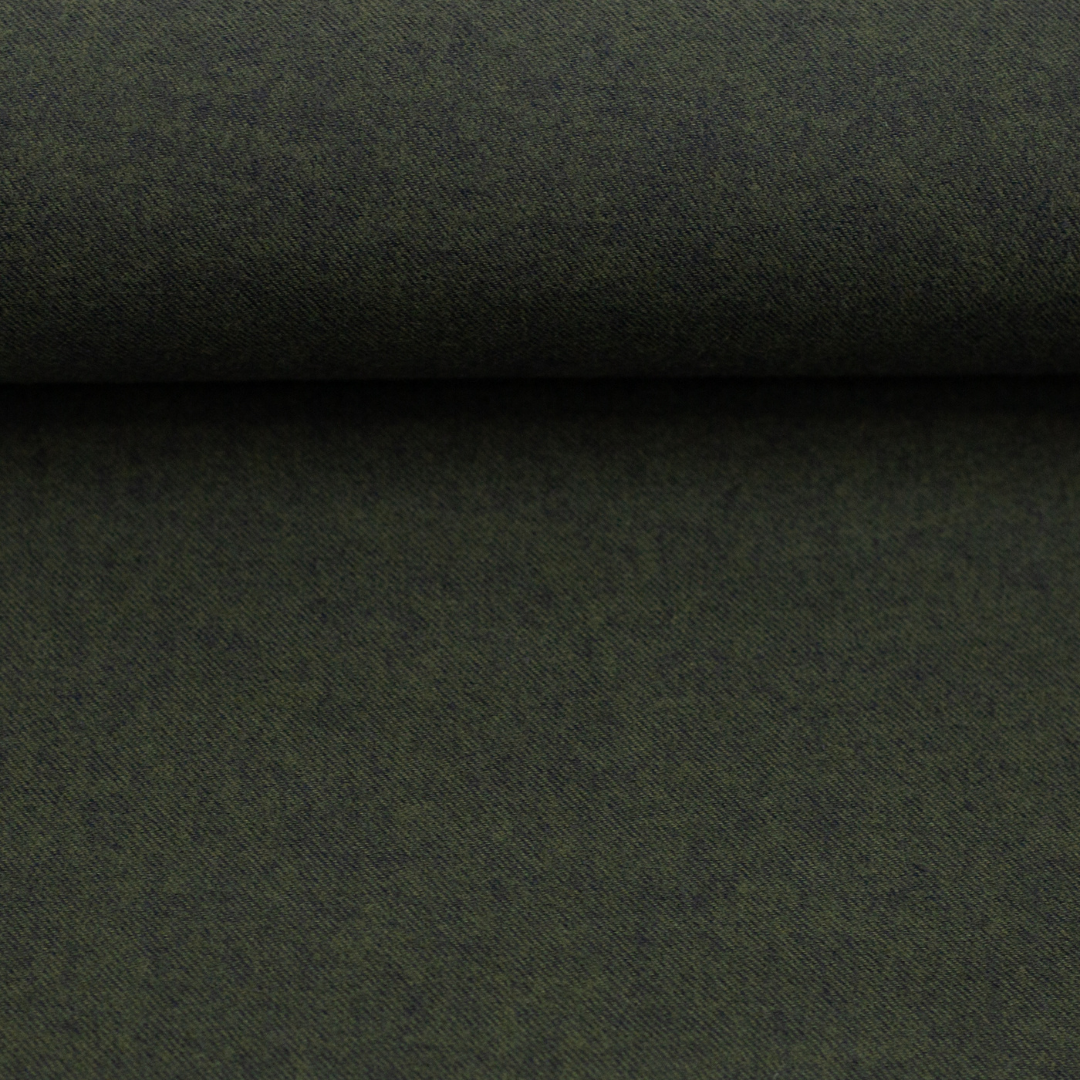 Bomullsflanell - Hudson melert Khaki