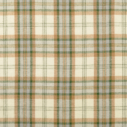 Bomullsflanell - Rutete Beige og Grønn