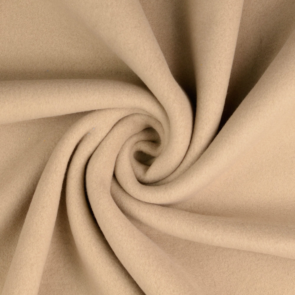 Bomullsfleece - Beige