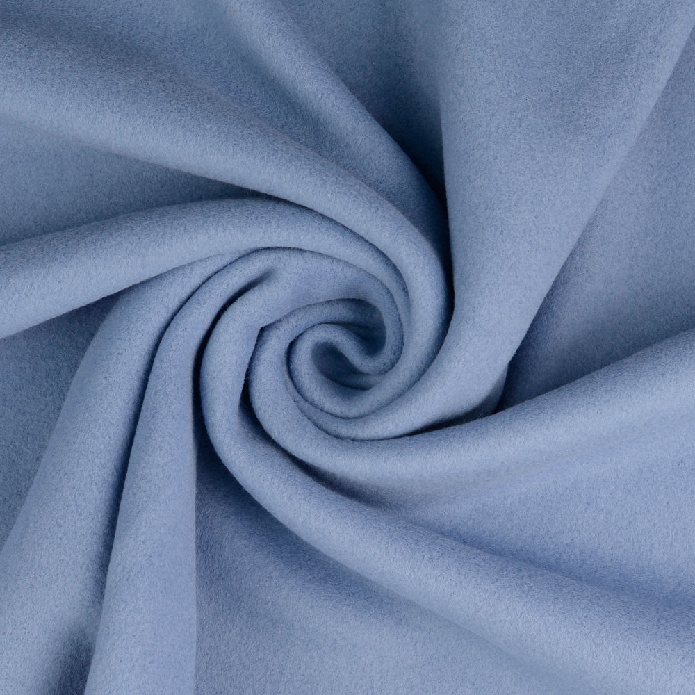 Bomullsfleece - Indigo blå