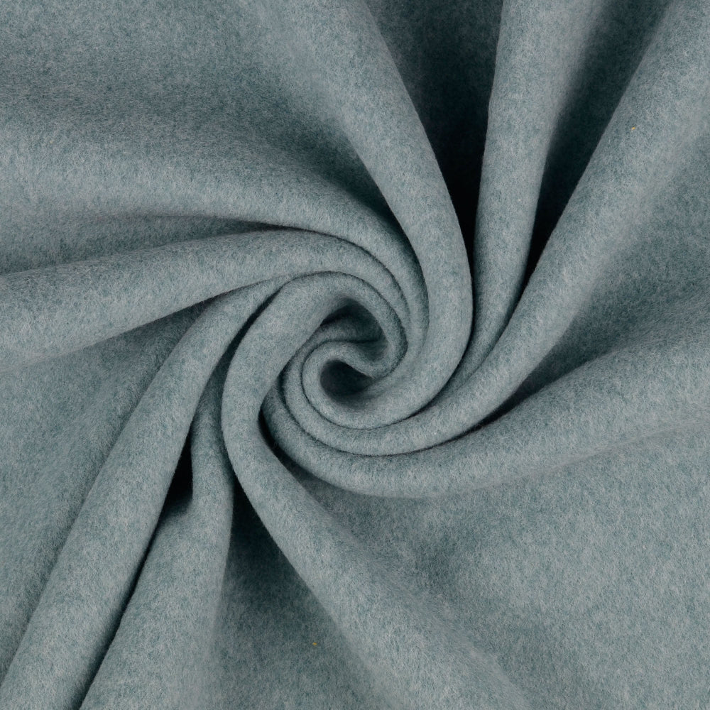 Bomullsfleece - Mørk mint