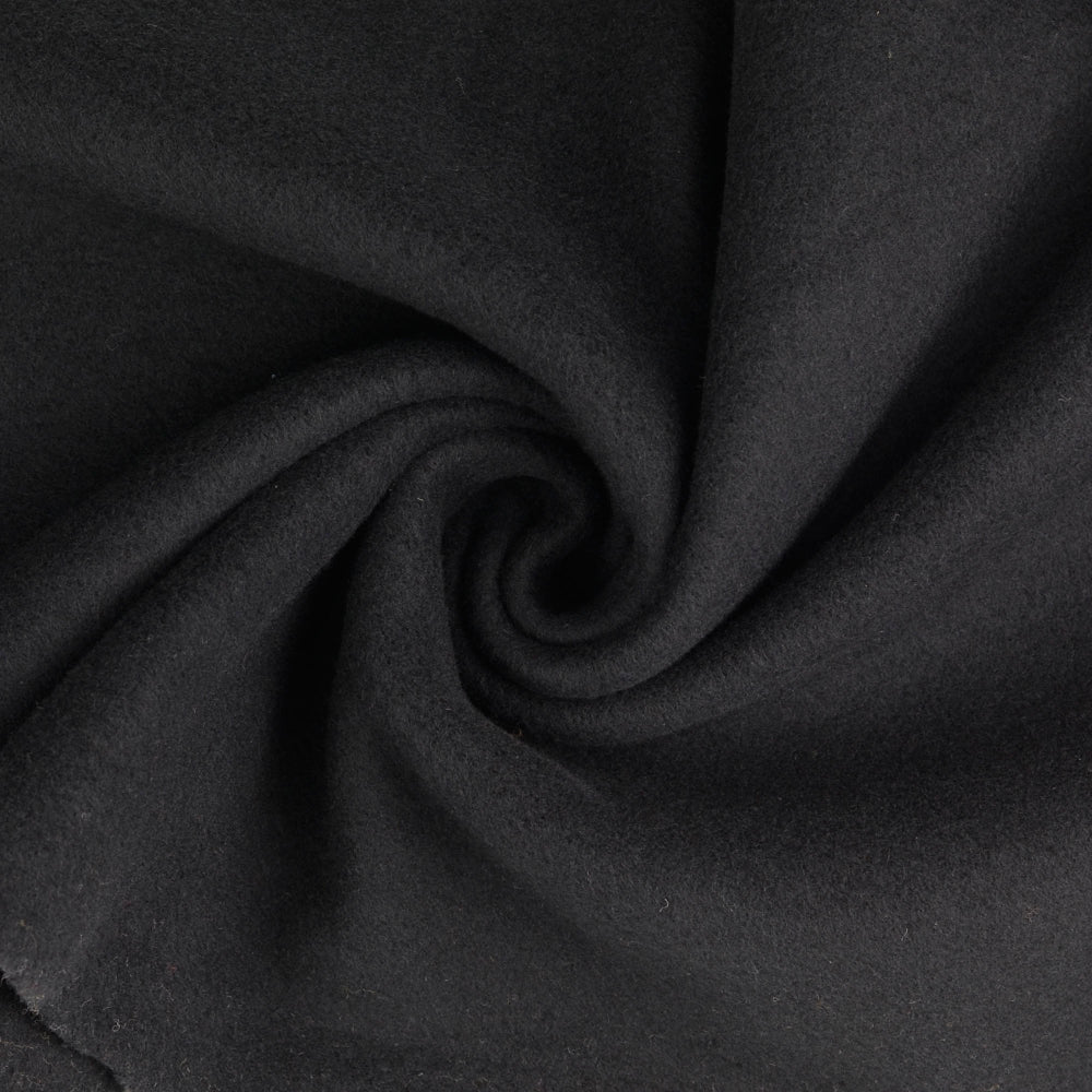 Bomullsfleece - svart