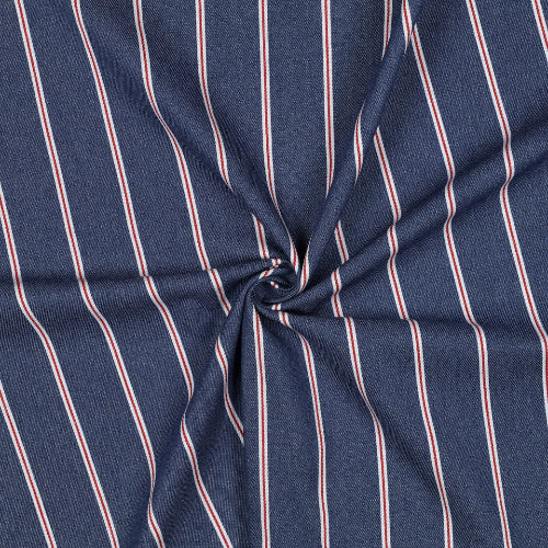 Denim/Jeans Stripet - Blå