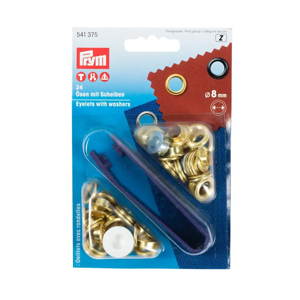 Prym Maljer gull 8mm med verktøy